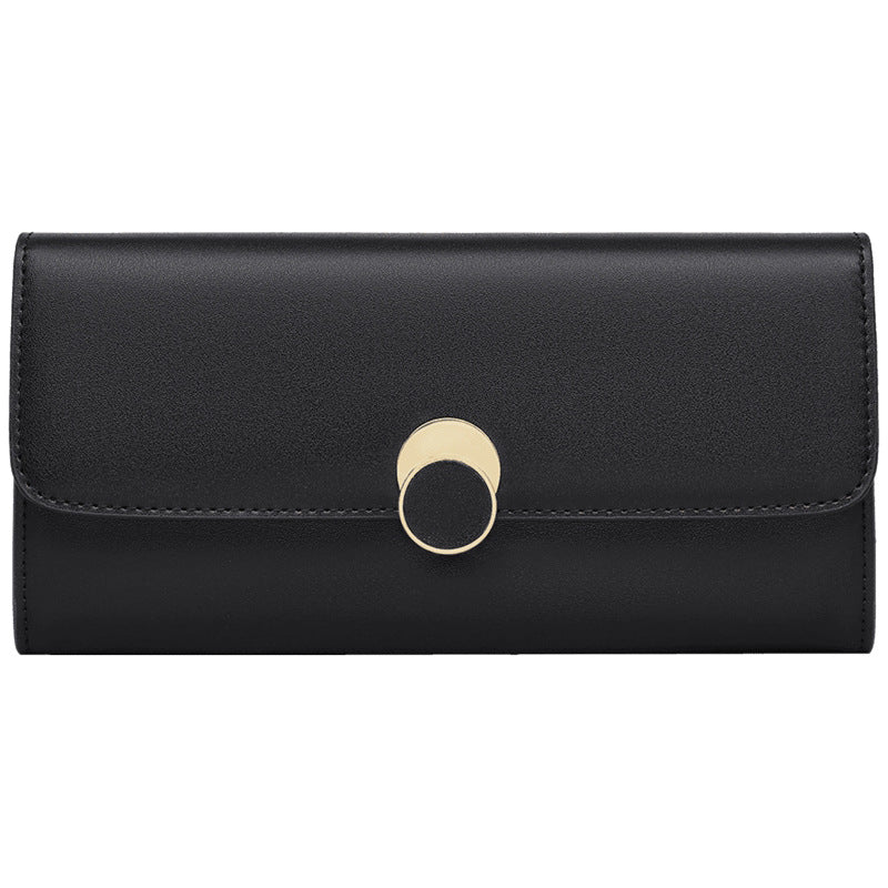 Women's Long Clutch Genuine Leather Document Ladies Wallet