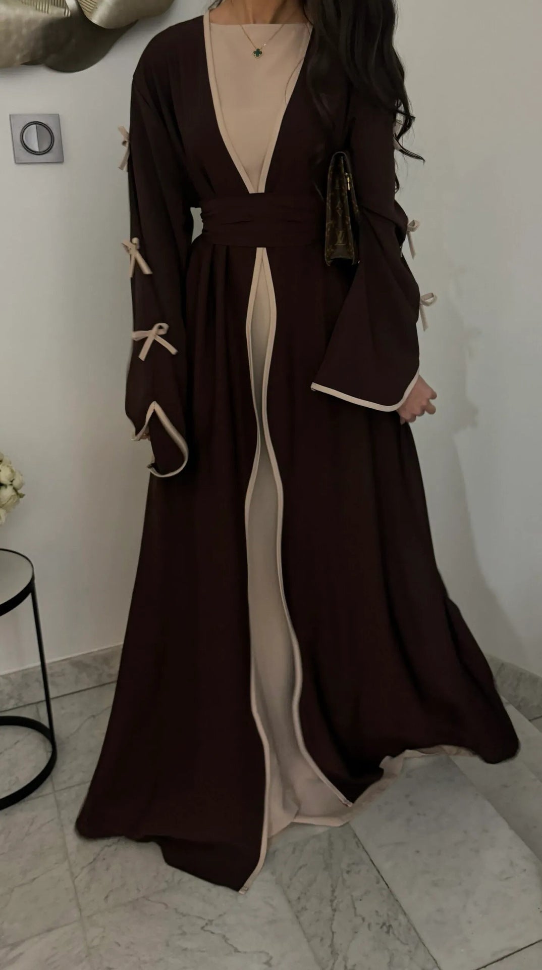 Pretty Pure Beautiful Bow Robe Dress Clothing