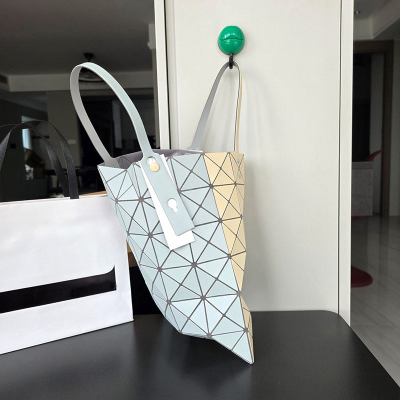 Double-sided Frosted Rhombus Single Portable Female Bags