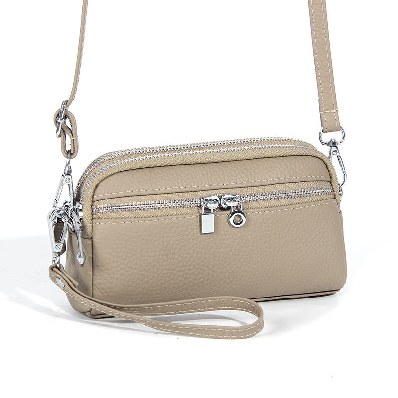 Women's Large Capacity Niche High-grade First Layer Cowhide Crossbody Bags