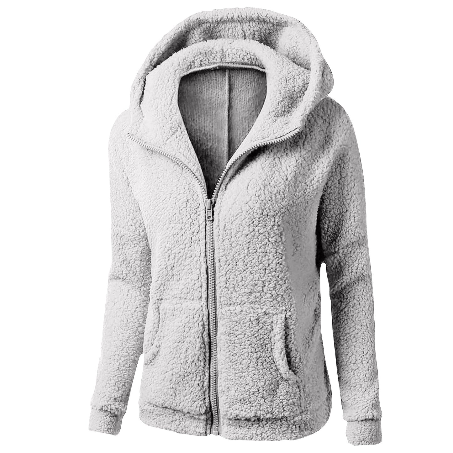Women's Fleece Sweatshirt Ladies Hooded Pullover Sweaters