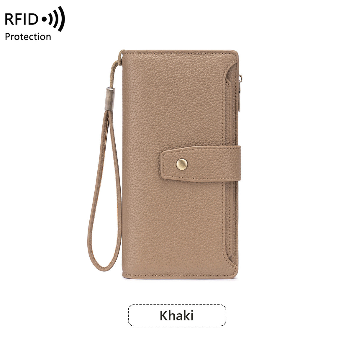 Women's Lychee Pattern Soft Leather Clutch Fashion Ladies Wallet