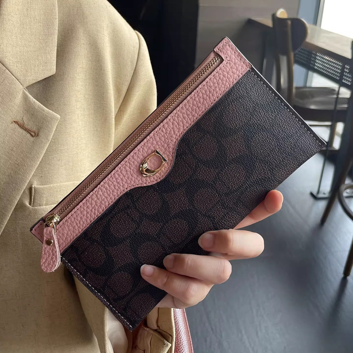 Women's Clutch Long High-grade Zipper Light Luxury Minority Lightweight Large Ladies Wallet