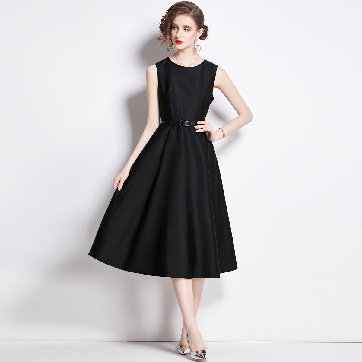 Summer French Style Temperament Lightly Mature Slimming Fashionable Long Dresses