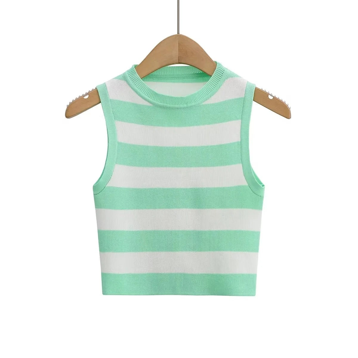 Women's Summer Sleeveless Elastic Knitted For Tops
