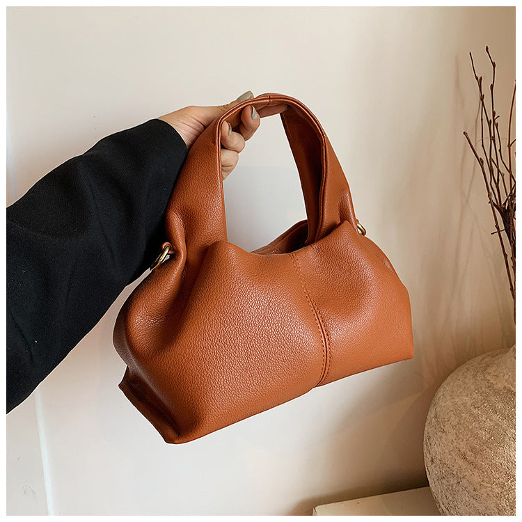 Women's Soft Dumpling French Niche Portable Handbags
