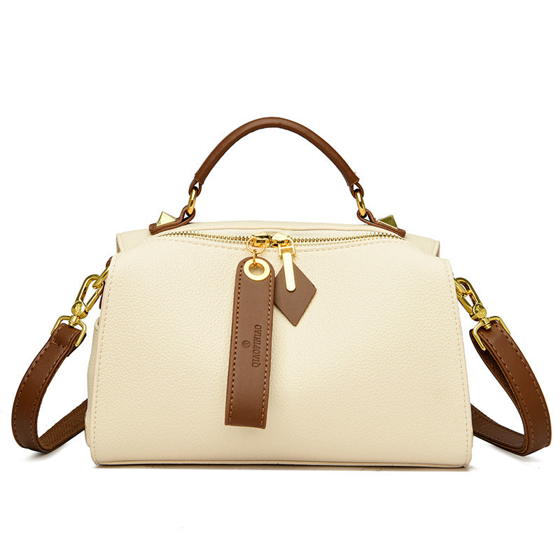 Women's Fashion Retro Textured Large Capacity Simple Bags