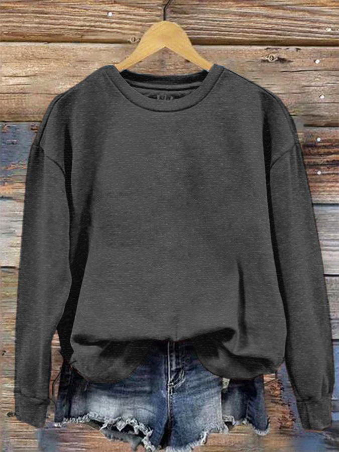 Round Neck One Piece Change Printing Sweaters