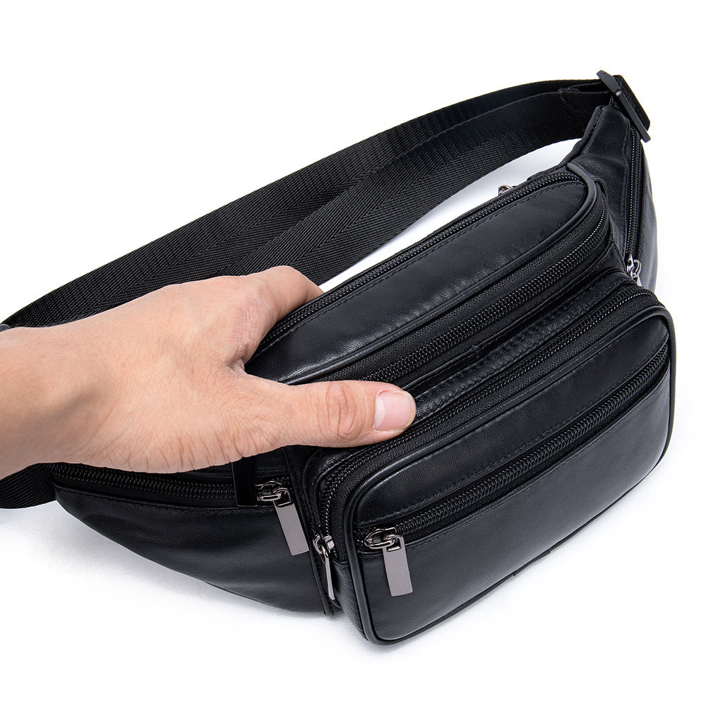 Women's Sheepskin Leather Fashion Soft Sport Waist Packs