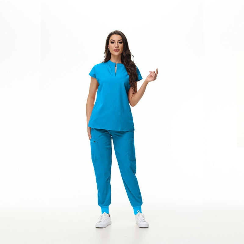 Women's Collar Slim Fit Slimming Stomatological Hospital Pet Shop Uniform