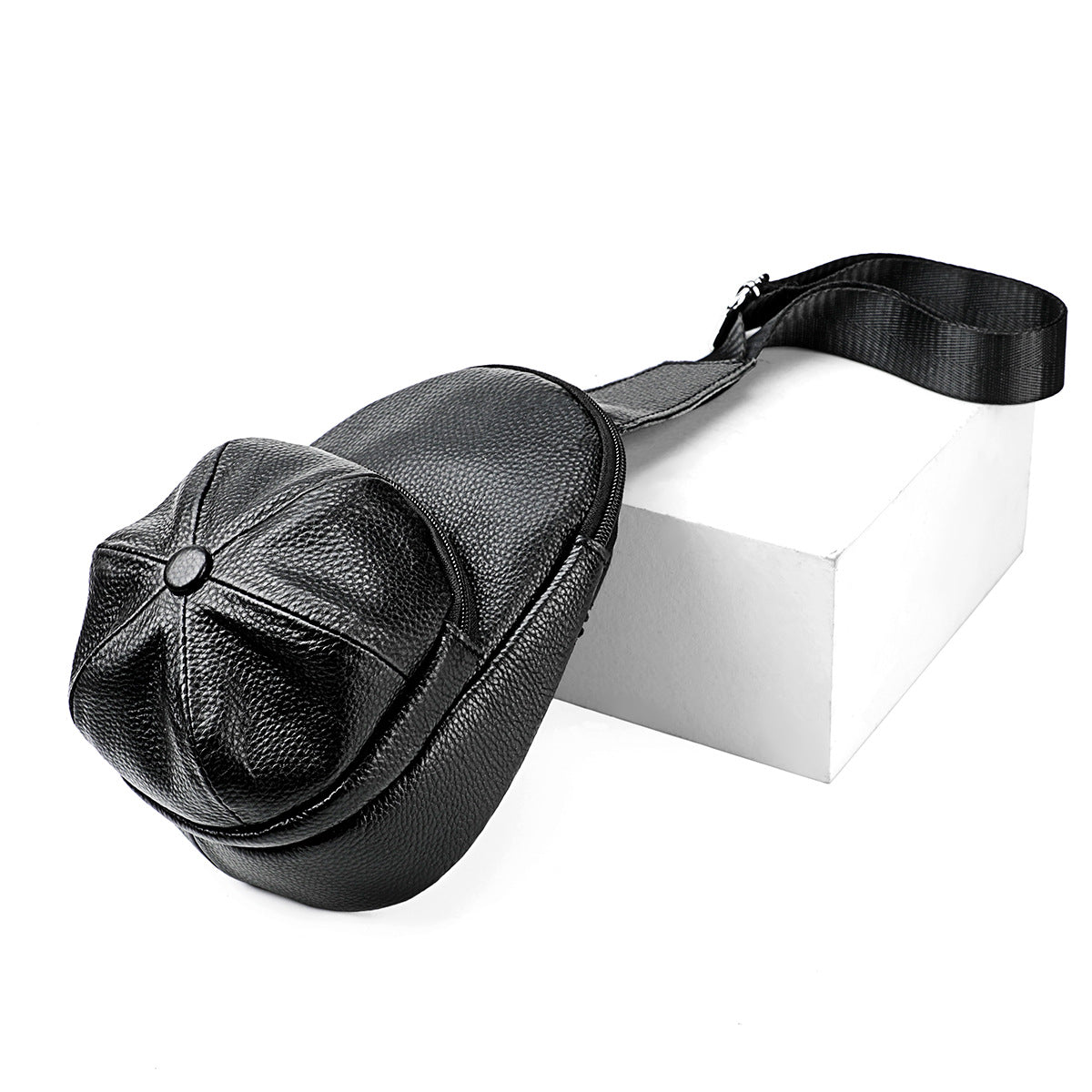 Women's & Men's & Underarm Leather Cowhide Men's Chest Bags