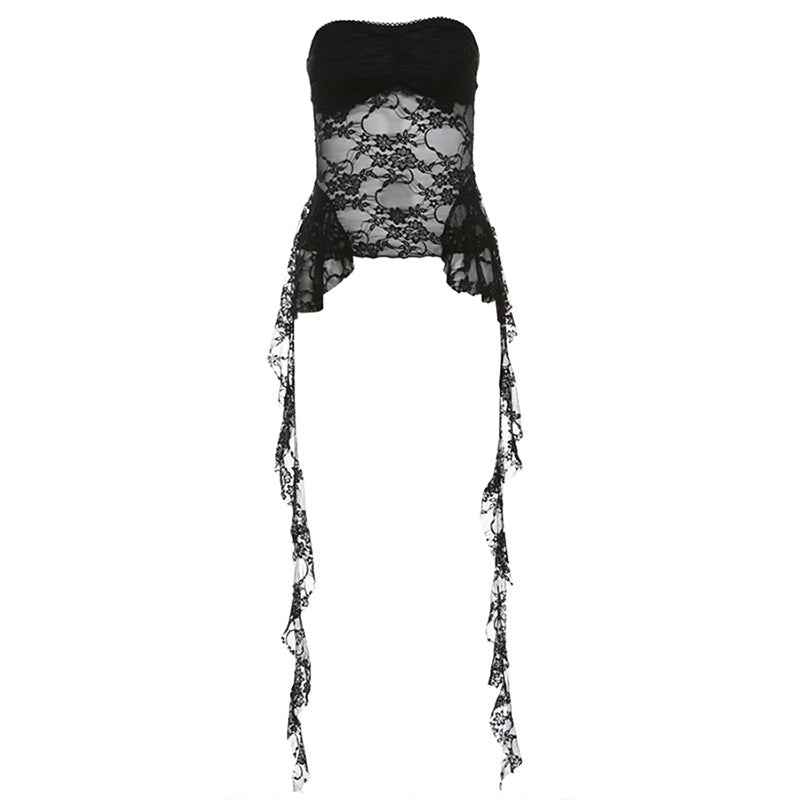 Women's Spring Fashion Sexy Lace Chest Wrap Tops