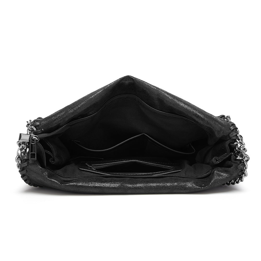 Stylish Women's Trendy Chain Foldable Portable Shoulder Bags