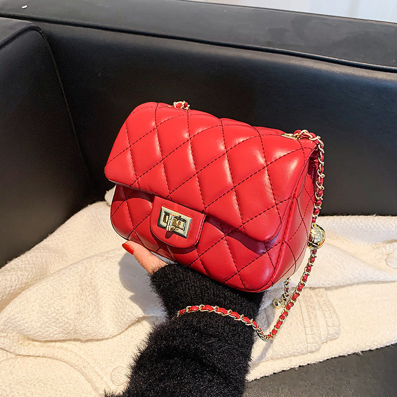 Women's Summer Popular Rhombus Chain Fashion Simple Shoulder Bags
