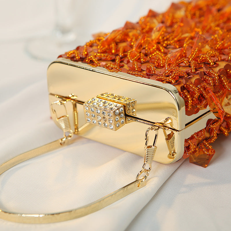 Women's Retro Handmade Beaded Dinner Vertical Banquet Evening Bags
