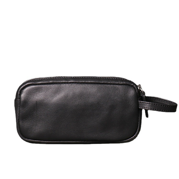 Women's & Men's Retro Genuine Leather Clutch First Layer Large Capacity Men's Handbags
