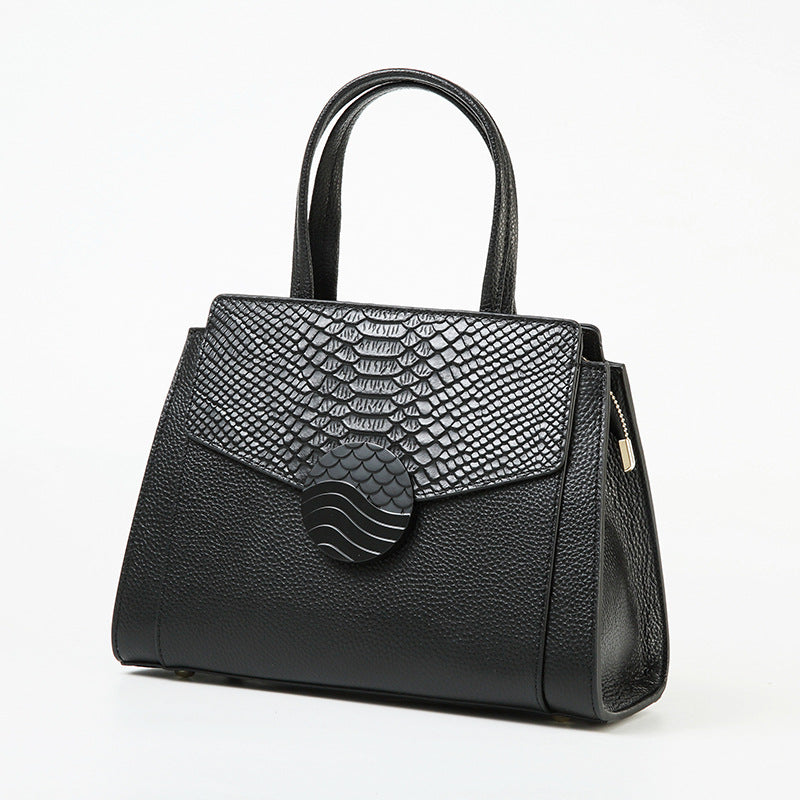 Women's Genuine Leather Summer Large Capacity Mom Shoulder Bags