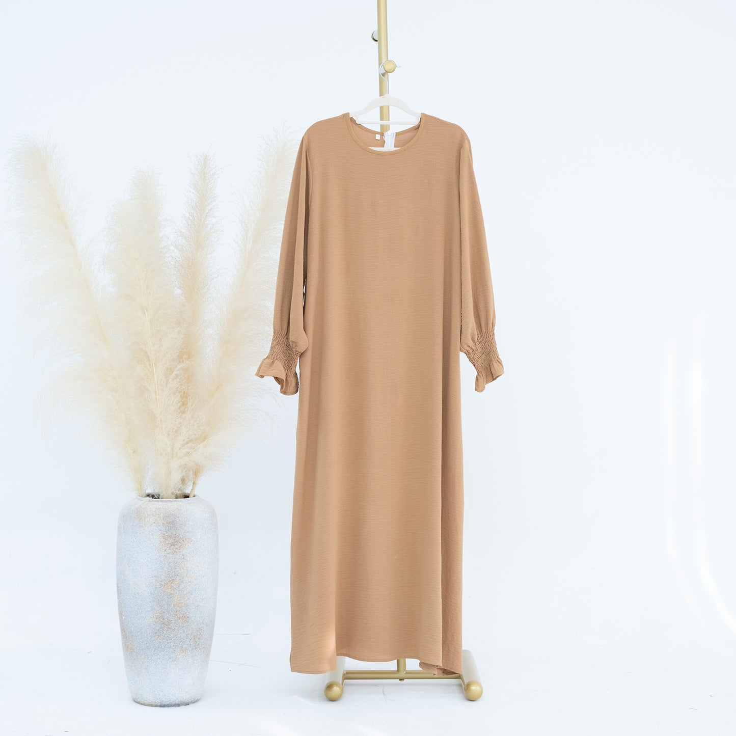 Women's Slouchy Turkish Solid Color Dress Dresses