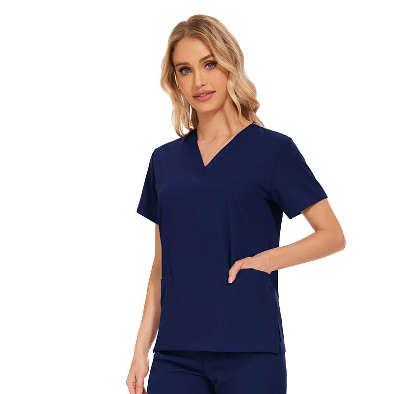 Elastic T-shirt Work Clothes Summer Thin Uniform