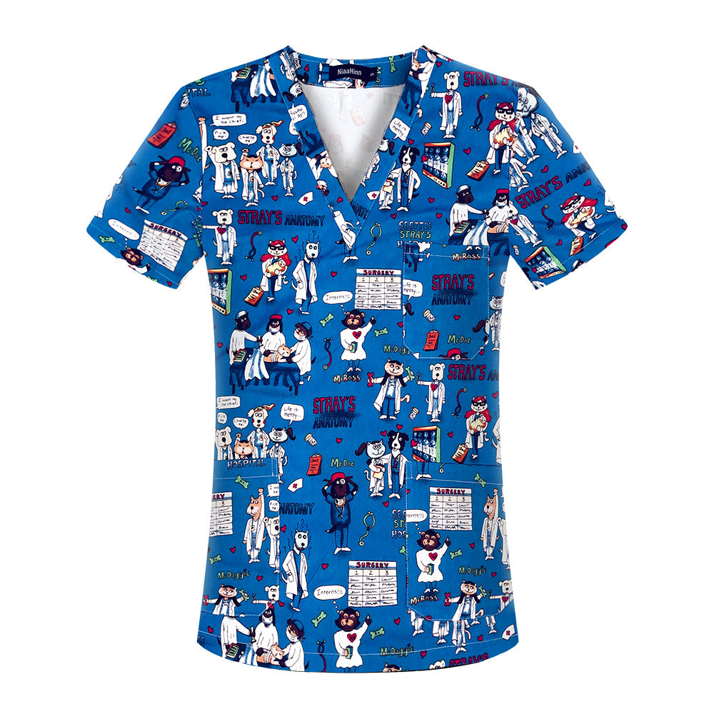 Women's & Men's & Hand Washing Clothes Brush T-shirt Uniform