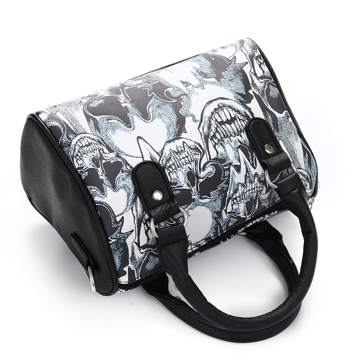Women's Skull Pillow Fashion Color Printing Portable Handbags