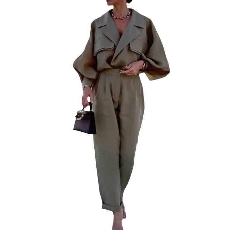 Casual High Class Elegant Lapel Simple Suits
