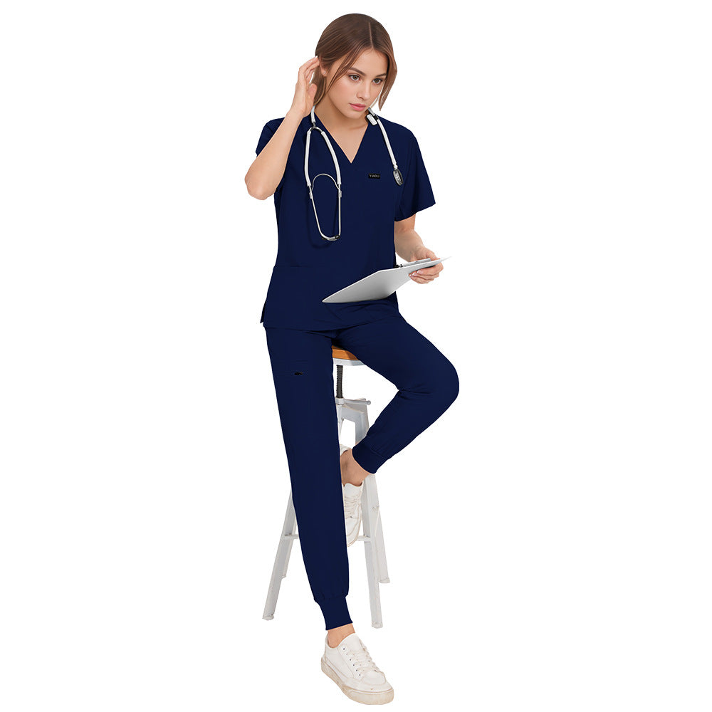 Women's & Men's & Hand Washing Beauty Salon Barber Shop Staff Operating Uniform