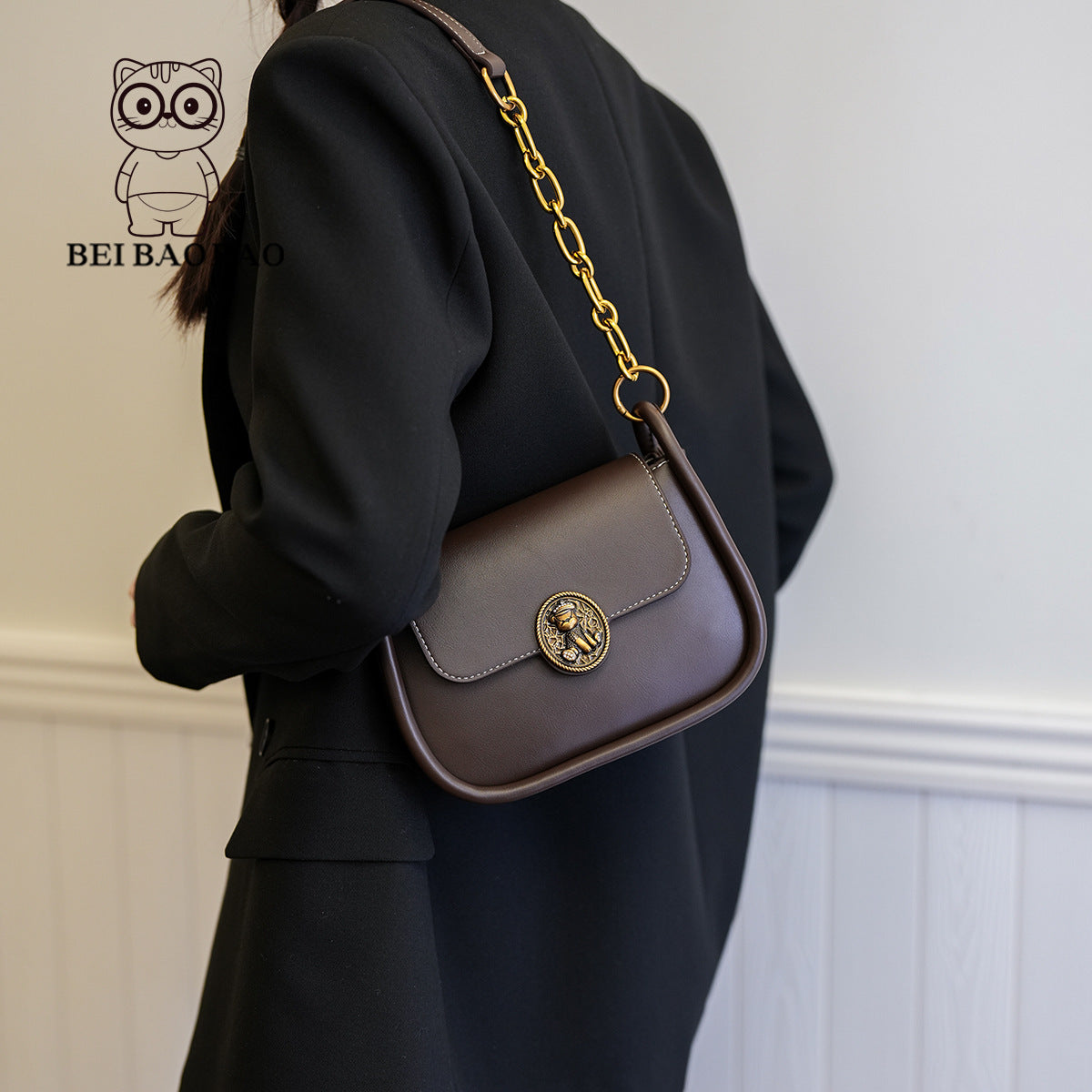 Women's Stylish Source Retro Saddle Simple Crossbody Bags