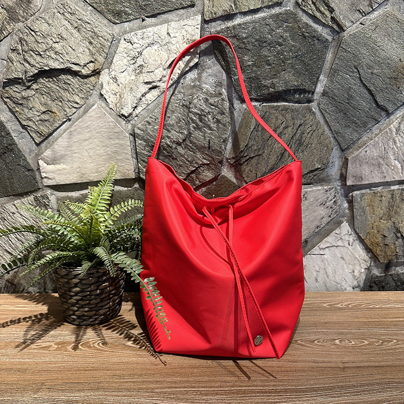 Women's Oxford Cloth Hand Holding Large Capacity Bucket Bags