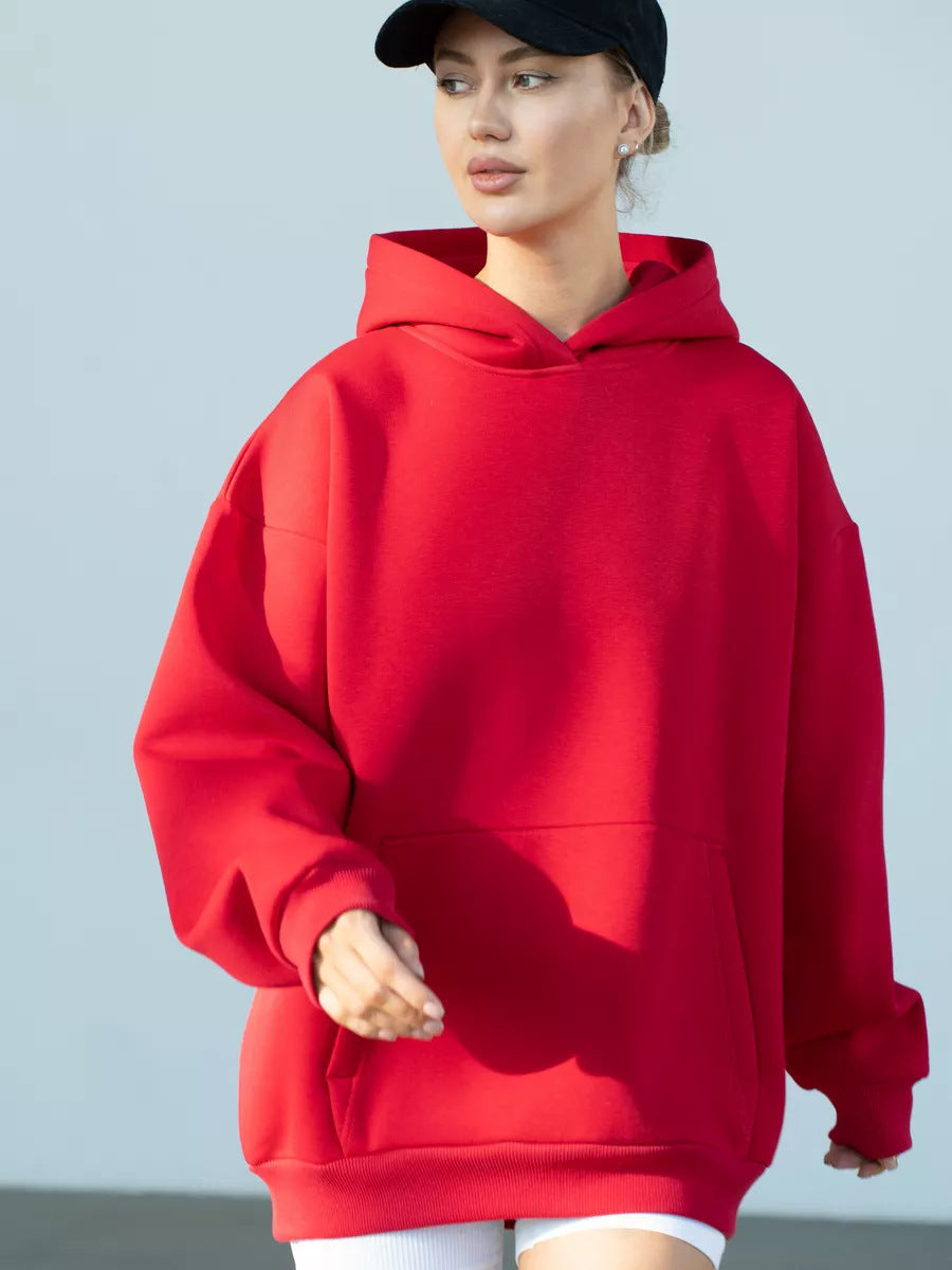 Women's Long-sleeved Hooded Pullover Loose Casual Sweaters