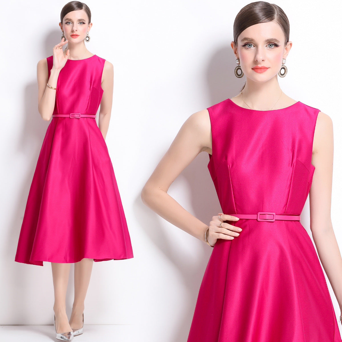 Summer French Style Temperament Lightly Mature Slimming Fashionable Long Dresses