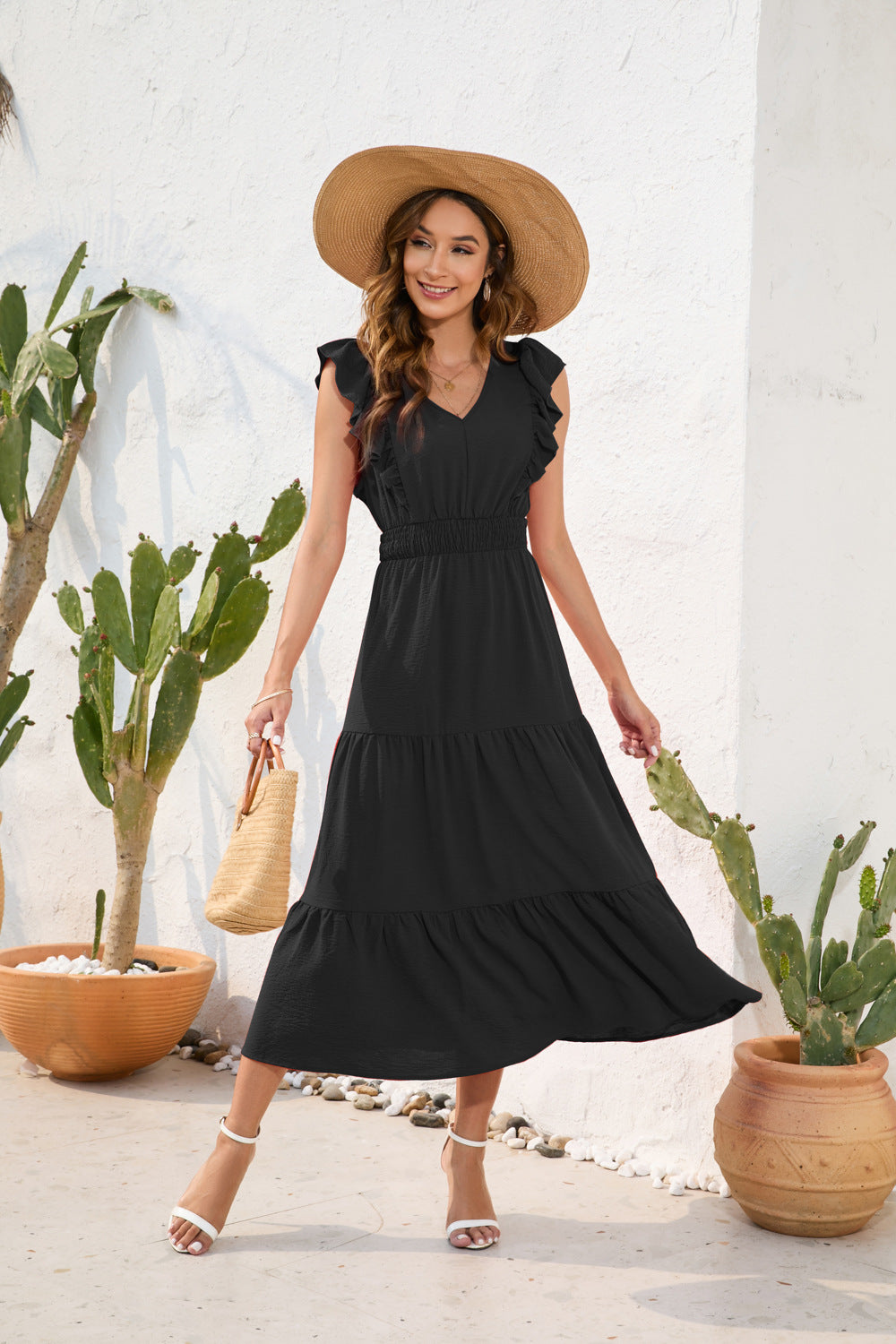 High Waist Cake Dress Long Casual Dresses
