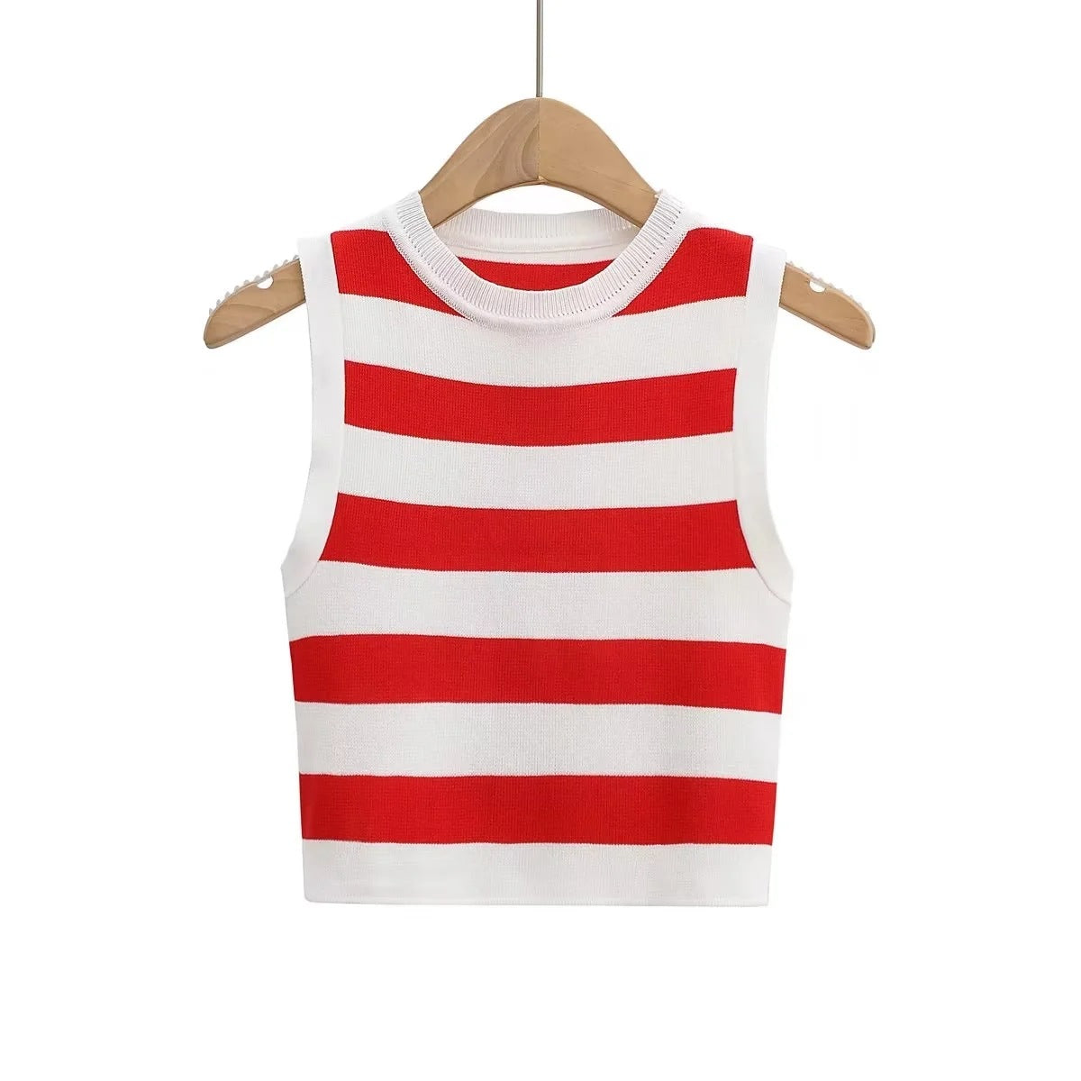 Women's Summer Sleeveless Elastic Knitted For Tops