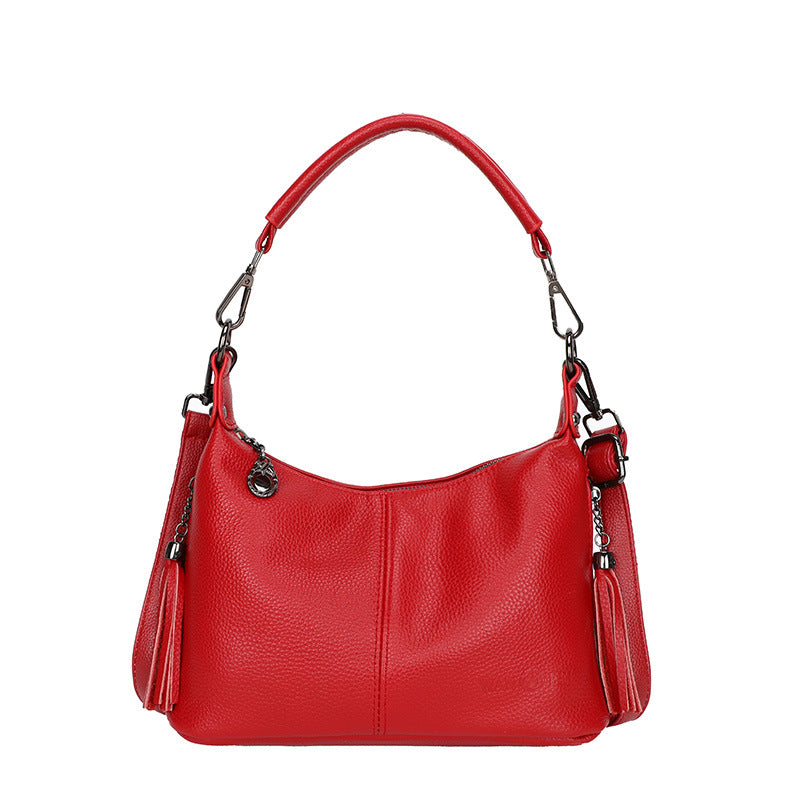 Women's Underarm Layer Cowhide Elegance Retro Fashion Shoulder Bags