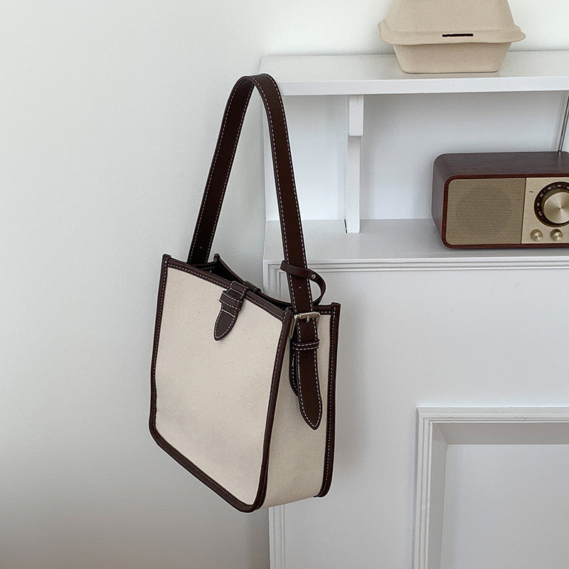 Women's Style Canvas Commuter High-grade Large Capacity Shoulder Bags