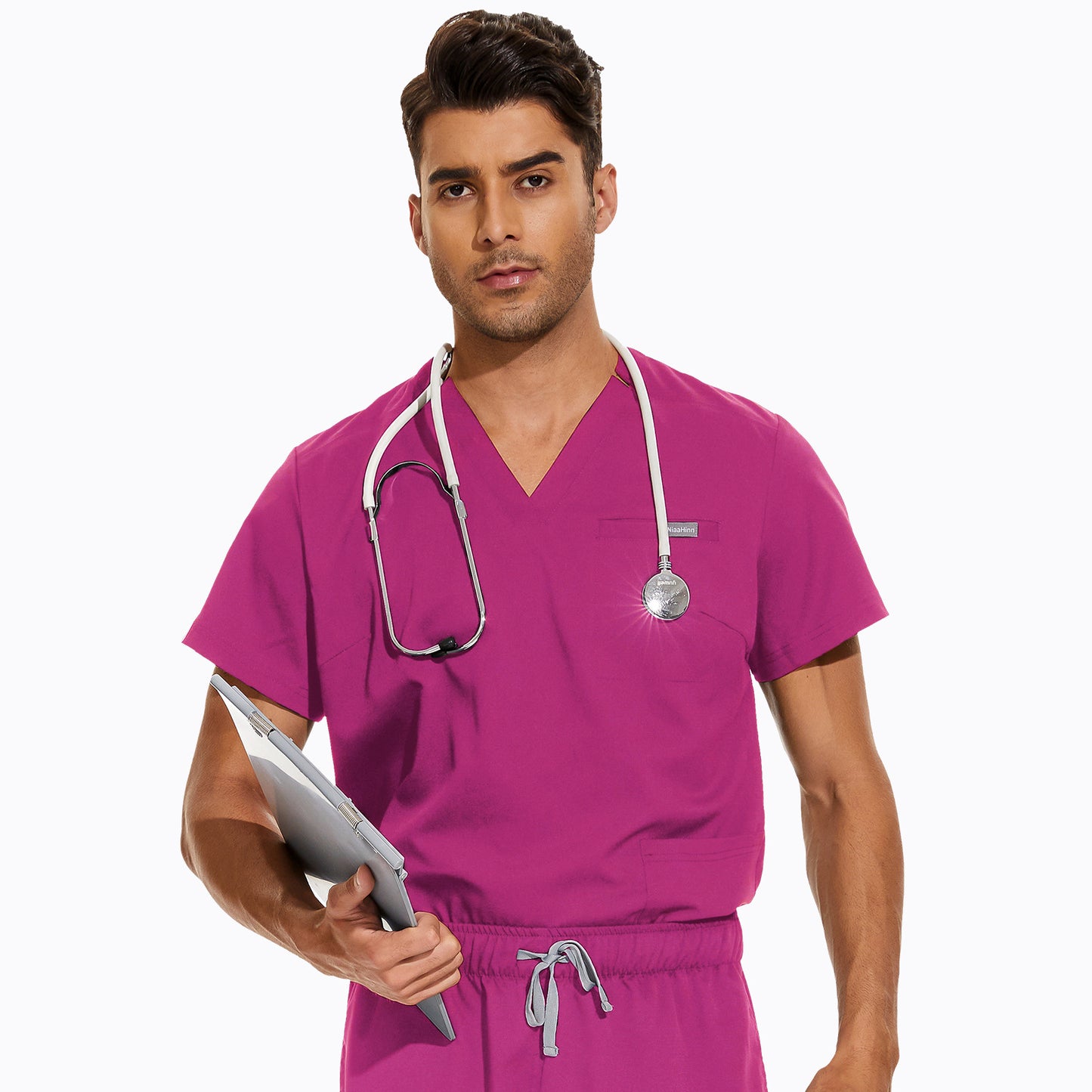 Women's & Men's Hospital Korean Hand Washing Short-sleeved Doctor Uniform