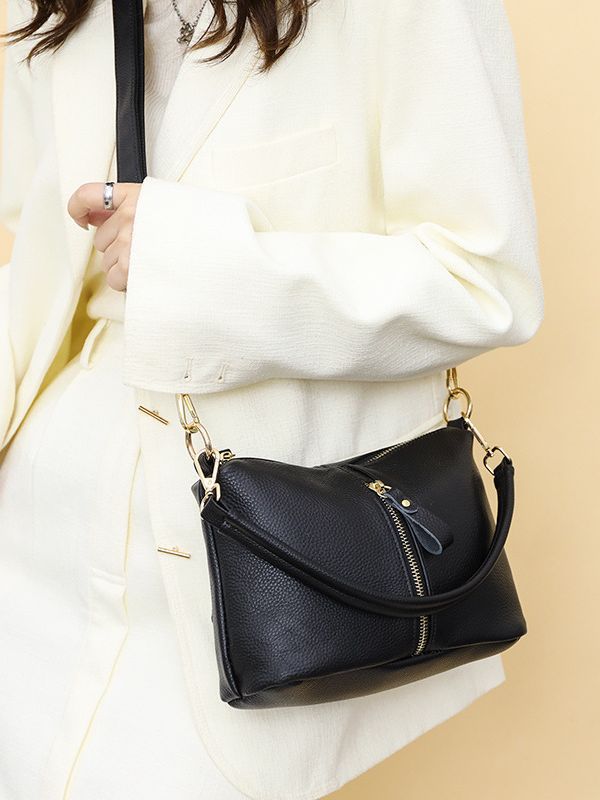 Women's Leather Large Capacity First Layer Cowhide Crossbody Bags