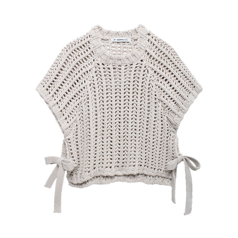 Women's Fashion Side Strap Thick Needle Sweaters
