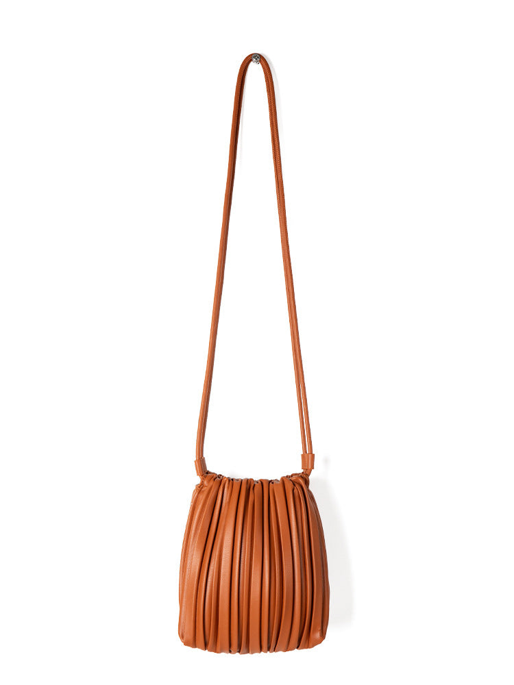 Pleated Texture Korean Niche Design Candy Bucket Bags