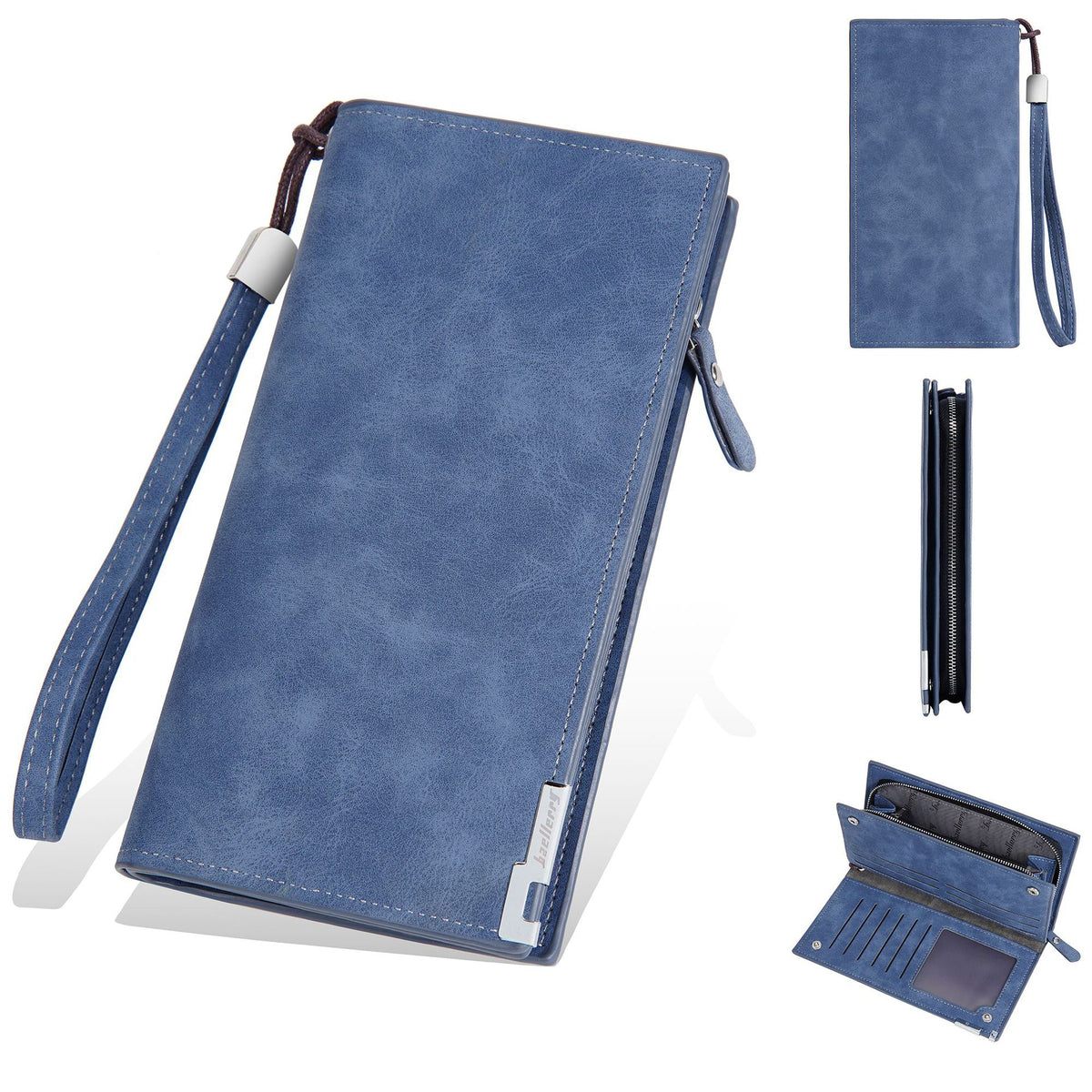 Men's Retro Long Integrated High-grade Leather Handbags