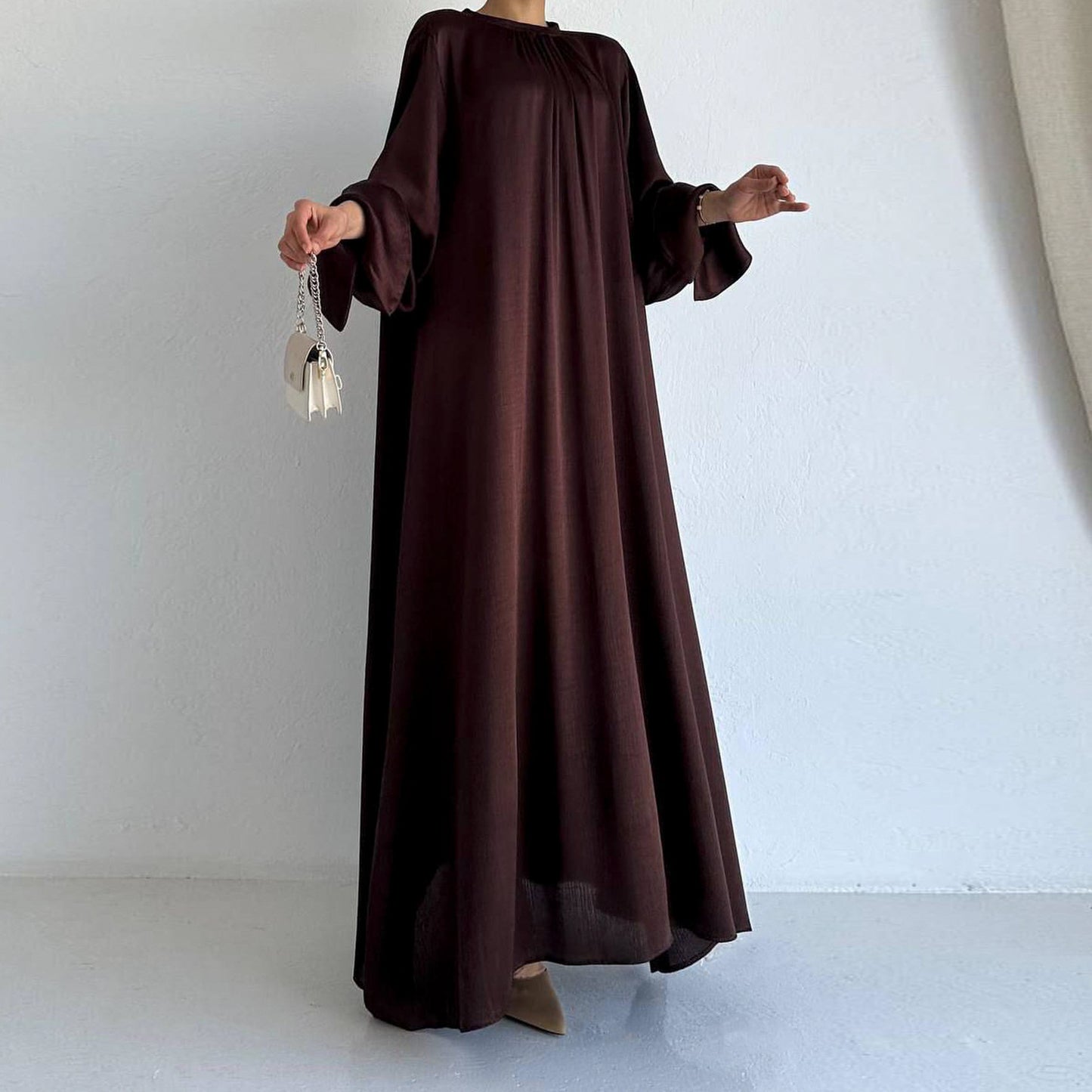 Glamorous Soft Two-way Dress Elegant Satin Dresses