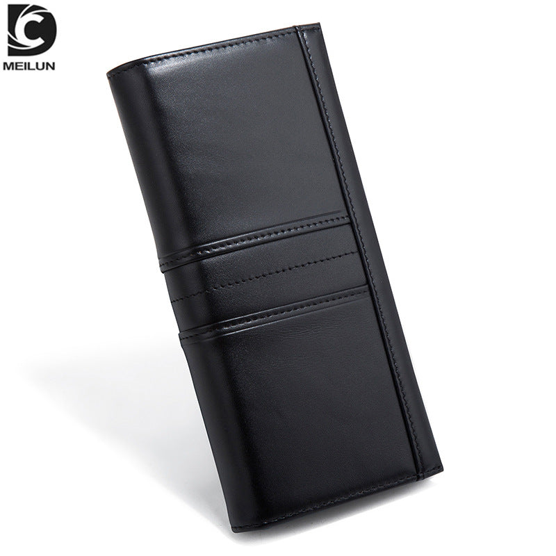 Women's The Suit First Layer Long Cowhide Ladies Wallets
