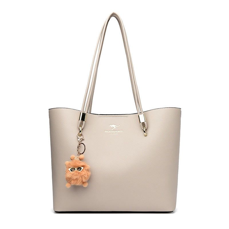 Women's Solid Color Texture Underarm Commute Cute Handbags