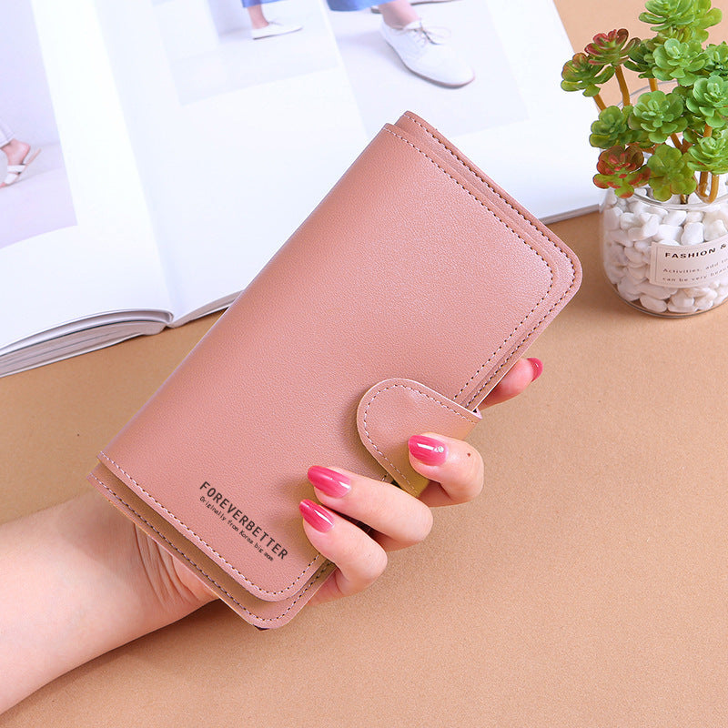 Classy Casual Long Soft Mobile Clutch Buckle
