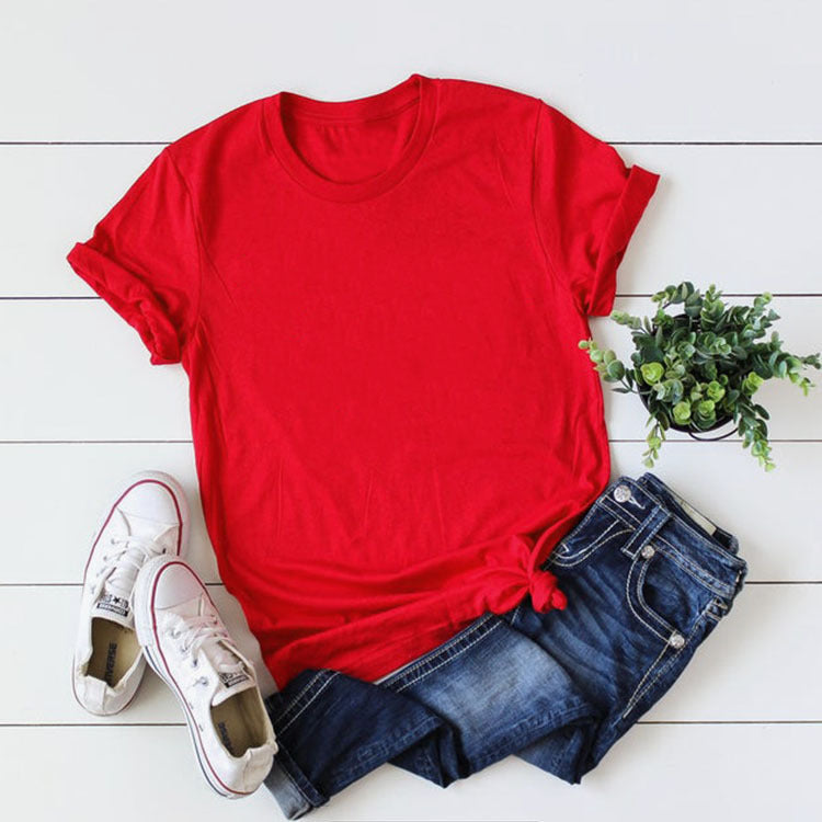 Color T-shirt Bottom Plate Printed Blank With Blouses