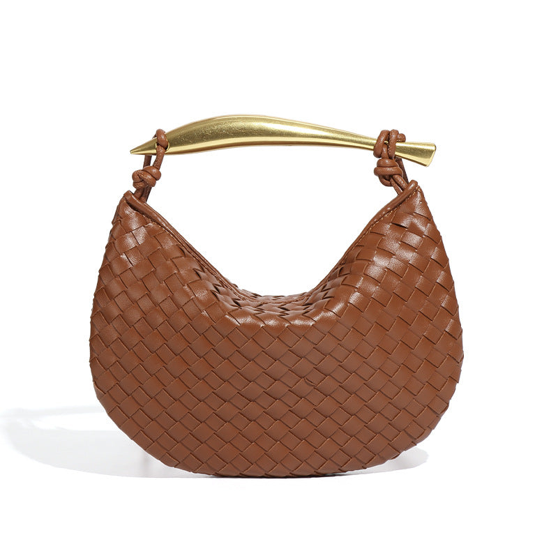 Women's Woven Sardine Simple Fashion Metal Portable Shoulder Bags