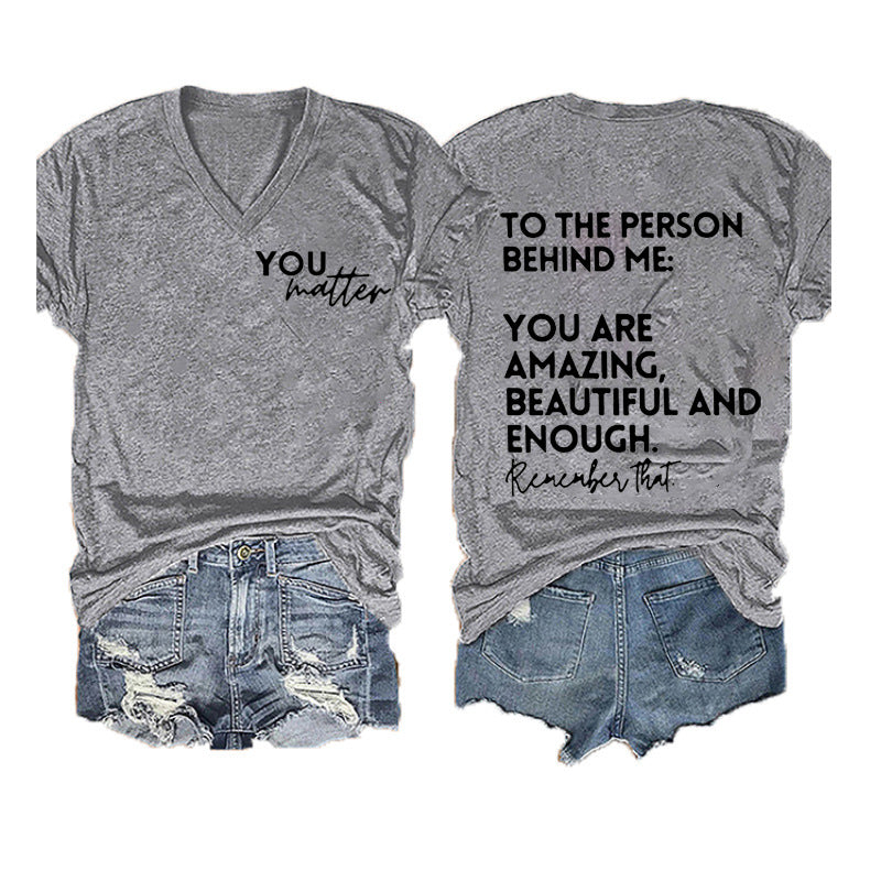 Women's Double-sided Digital Printing Series Short-sleeved Pullover Blouses