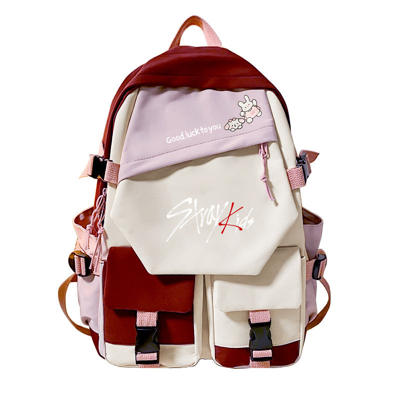 Idol Peripheral Printed Korean Style Junior Backpacks