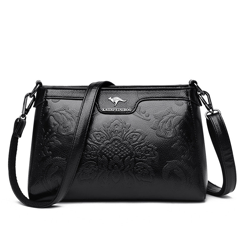 Women's Pretty Chinese Style Embossed Mother Shoulder Bags