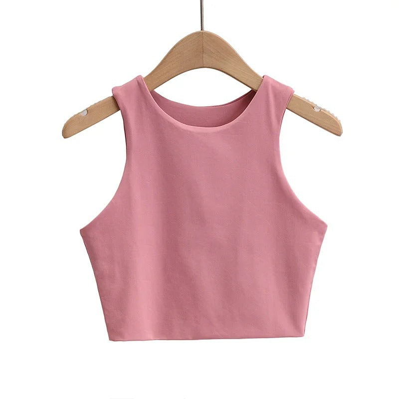 Women's Midriff Slim Fit Running Fitness Yoga Tops